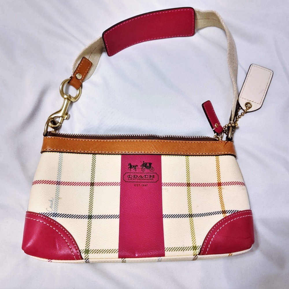 COACH Heritage Stripe Purse Shoulder Bag